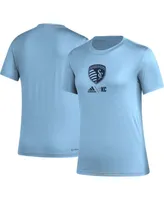 Women's adidas Light Blue Sporting Kansas City Aeroready Club Icon T-shirt