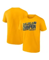 Men's Fanatics Gold Notre Dame Fighting Irish Play Like A Champion T-shirt