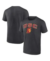 Men's Fanatics Heather Charcoal Usc Trojans Campus T-shirt