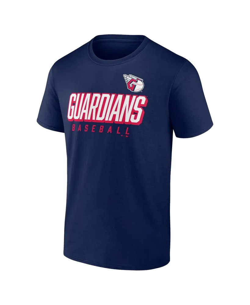 Men's Fanatics Navy, Red Cleveland Guardians Player Pack T-shirt Combo Set