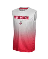 Big Boys Colosseum White, Red Wisconsin Badgers Max Tank Top