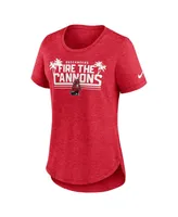 Women's Nike Heather Red Tampa Bay Buccaneers Local Fashion Tri-Blend T-shirt