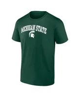 Men's Fanatics Green Michigan State Spartans Campus T-shirt