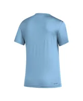 Women's adidas Light Blue Sporting Kansas City Aeroready Club Icon T-shirt