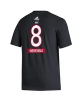 Men's adidas Zach Werenski Black Columbus Blue Jackets Reverse Retro 2.0 Name and Number T-shirt