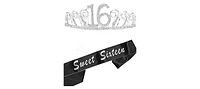 Meant2tobe 16th Birthday Sash and Tiara for Girls