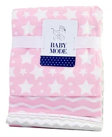 Jesse & Lulu Baby Girls Striped Blankets, 5 Piece Set