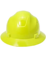 Noa Store Hdpe Lime Full Brim Hard Hat with Fas trac Suspension