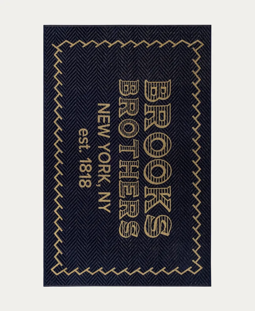 Brooks Brothers Bb Logo Turkish Cotton Beach Towel, 40" x 71"