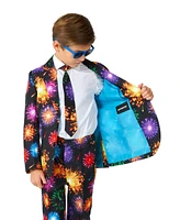 Suitmeister Big Boys Fireworks Button Closure Suit Set