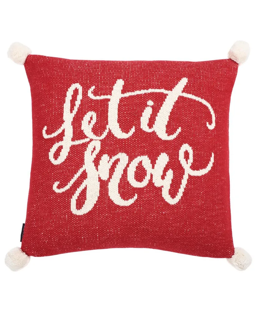 Safavieh Let It Snow Holiday Pillow