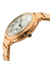 GV2 by Gevril Women's Rome Swiss Quartz Rose Gold-Tone Stainless Steel Watch 36mm