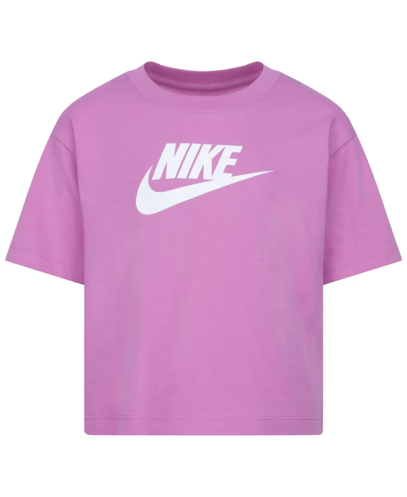 Nike Little Girls Short Sleeve Logo Boxy Tee