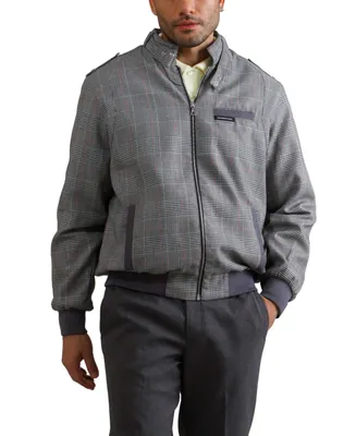 Members Only Men's Anderson Glen Plaid Iconic Racer Jacket