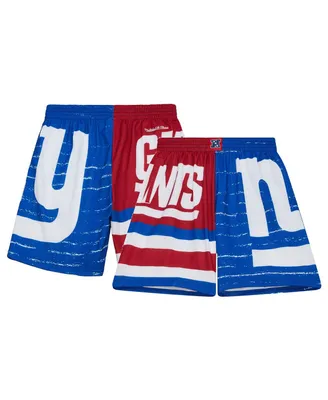 Men's Mitchell & Ness Royal New York Giants Jumbotron 3.0 Shorts