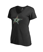 Women's Fanatics Black Dallas Stars Lovely V-Neck T-shirt