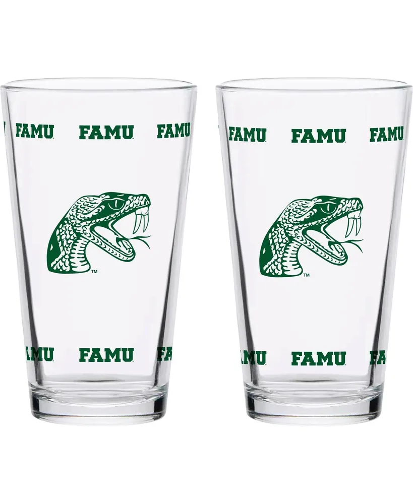 Florida A&M Rattlers Two-Pack Knockout 16 Oz Pint Glass Set