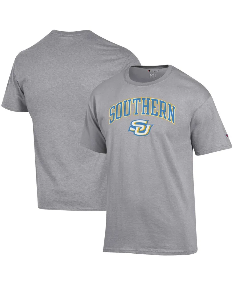 Men's Champion Light Blue Spelman College Jaguars Arch Over Logo T-Shirt