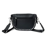 Club Rochelier Ladies Pebble Pu Crossbody Bag with Studs