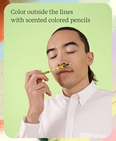 Lifelines Rub & Sniff Scented Colored Pencils - 10 Pack Infused with Essential Oil Blends
