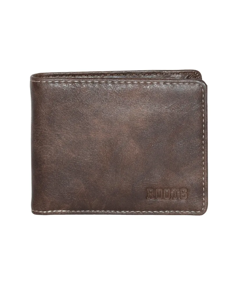 Roots Men's Men Slim Wallet with Center Passcase