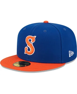 Men's New Era Blue Syracuse Mets Authentic Collection 59FIFTY Fitted Hat
