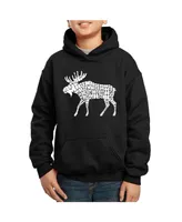 La Pop Art Boys Word Hooded Sweatshirt - Moose