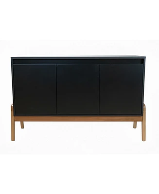 Manhattan Comfort Gales 48.5" Medium Density Fiberboard 4-Drawer Sideboard