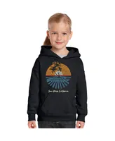 Big Girl's Word Art Hooded Sweatshirt - Cities San Diego