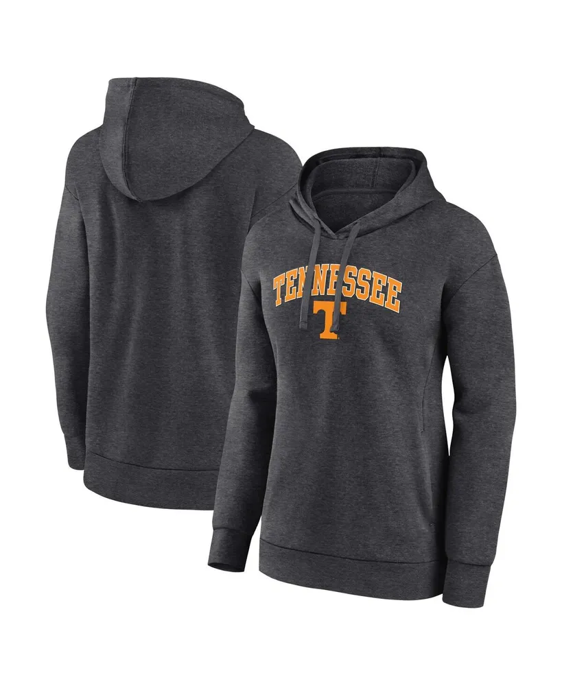 Women's Fanatics Heather Charcoal Tennessee Volunteers Evergreen Campus Pullover Hoodie