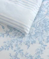 Laura Ashley Bedford Cotton Reversible Comforter Set Collection
