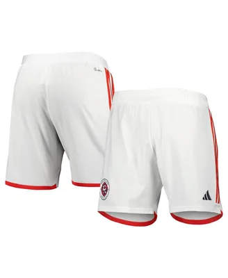 Men's adidas White New England Revolution 2023 Away Aeroready Authentic Shorts