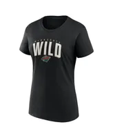 Women's Fanatics Green, Black Minnesota Wild Two-Pack Fan T-shirt Set