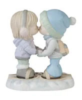 Precious Moments I'm Snow in Love with You Bisque Porcelain Figurine