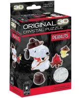 Bepuzzled 3D Crystal Puzzle Peanuts Snoopy Campfire, 43 Pieces