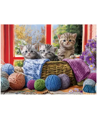 Eurographics Incorporated Knittin' Kittens Large Pieces Puzzle, 500 Pieces