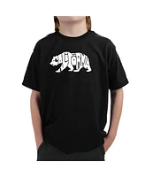 Big Boy's Word Art T-shirt - California Bear