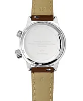 Abingdon Co. Women's Swiss Wasp Tribute Tri-Time Chestnut Leather Strap Watch 33mm