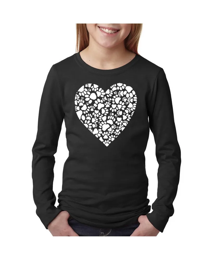 Big Girl's Word Art Long Sleeve T-Shirt