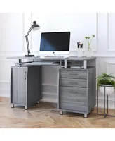 Simplie Fun Complete Workstation Computer Desk With Storage