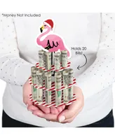 Big Dot of Happiness Flamingle Bells Diy Tropical Christmas Party Money Holder Gift Cash Cake