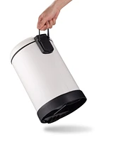 QualiaZero Two 1.6 Gallon Round Step On Trash Can Set, 2 Pieces, Twin Pack