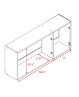 Prepac 54" Composite Wood Elite Wall Cabinet