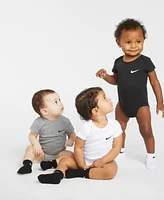 Nike Baby and Toddler Boys or Girls Swoosh Ankle Socks, Pack of 6