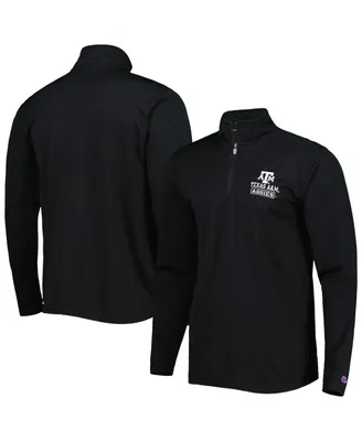 Men's Champion Black Texas A&M Aggies Textured Quarter-Zip Jacket