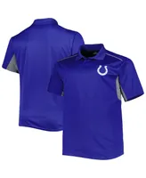 Men's Royal Indianapolis Colts Big and Tall Team Color Polo Shirt