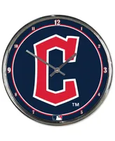 Wincraft Cleveland Guardians Round Chrome Team Wall Clock