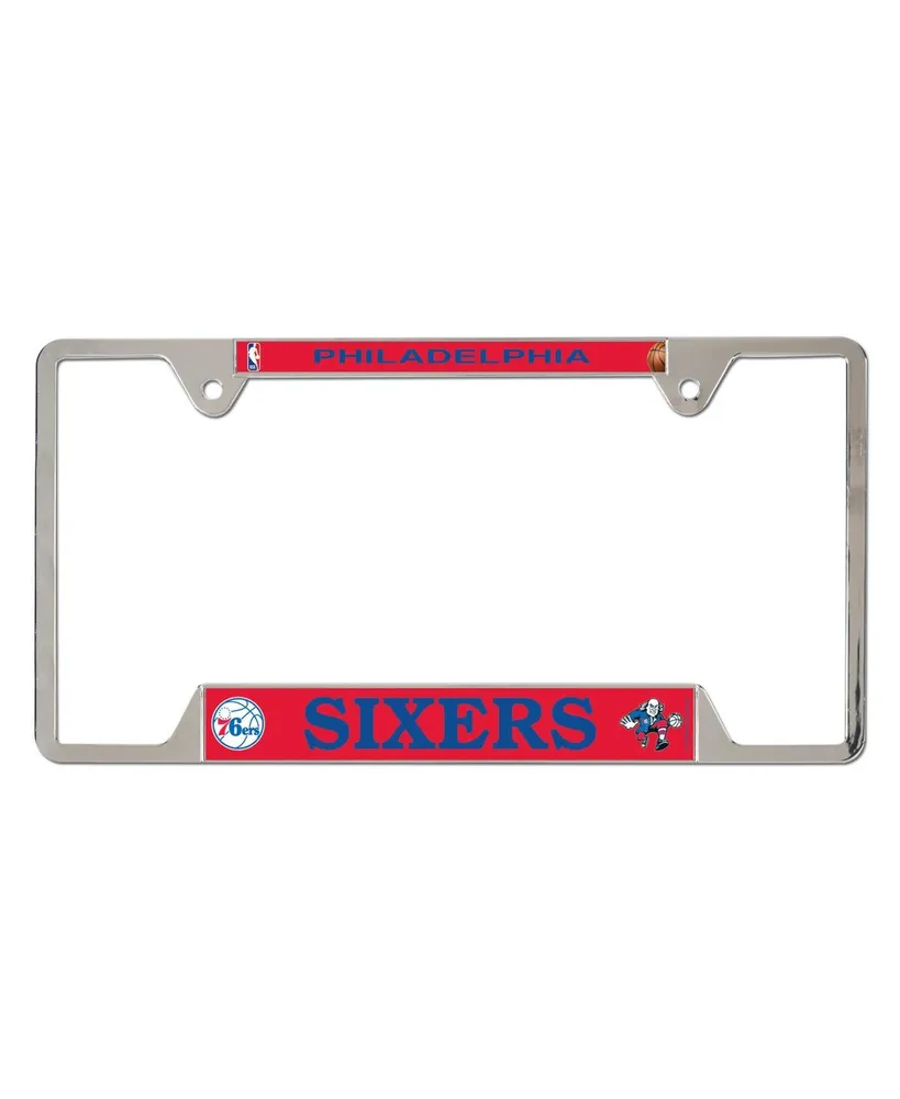 Wincraft Philadelphia 76ers Chrome Plated Metal License Plate Frame