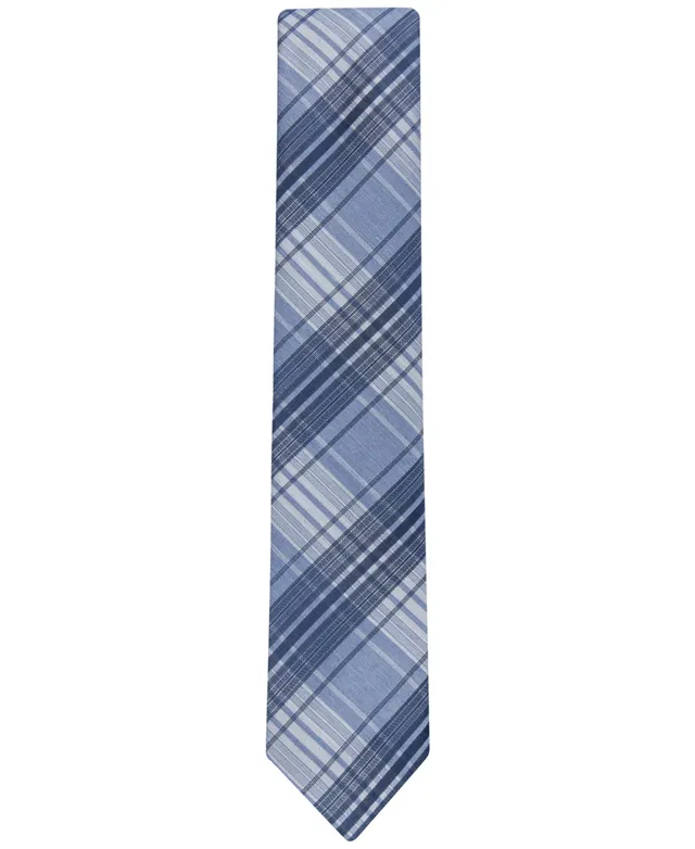 Calvin Klein Men's Stitch Plaid Tie