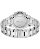 Hugo Boss Men's Chronograph Troper Stainless Steel Bracelet Watch 45mm